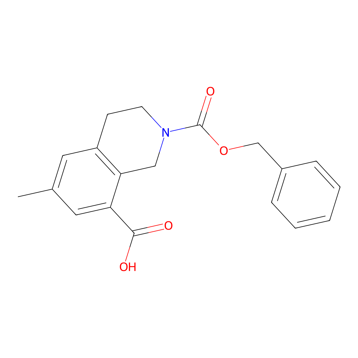 2-[(Benzyloxy)carbonyl]-6-methyl-1,2,3,4-tetrahydroisoquinoline-8-carboxylic acid molecular structure, CAS 2138226-93-2