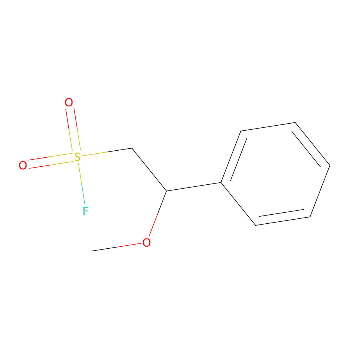 2-Methoxy-2-phenylethane-1-sulfonyl fluoride molecular structure, CAS 2138227-06-0