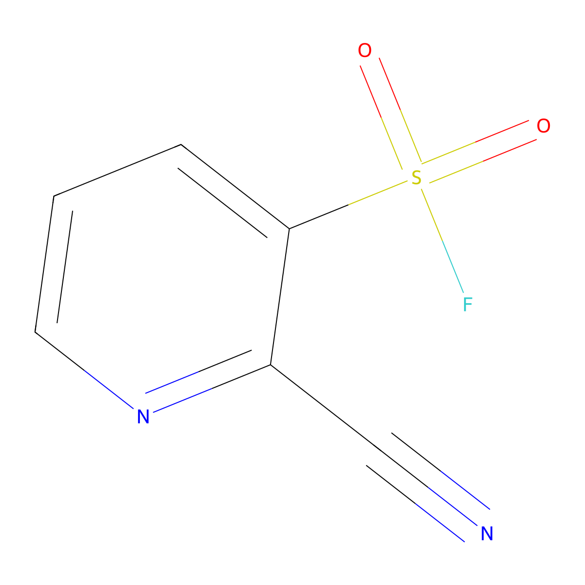 2-Cyanopyridine-3-sulfonyl fluoride molecular structure, CAS 2138229-67-9