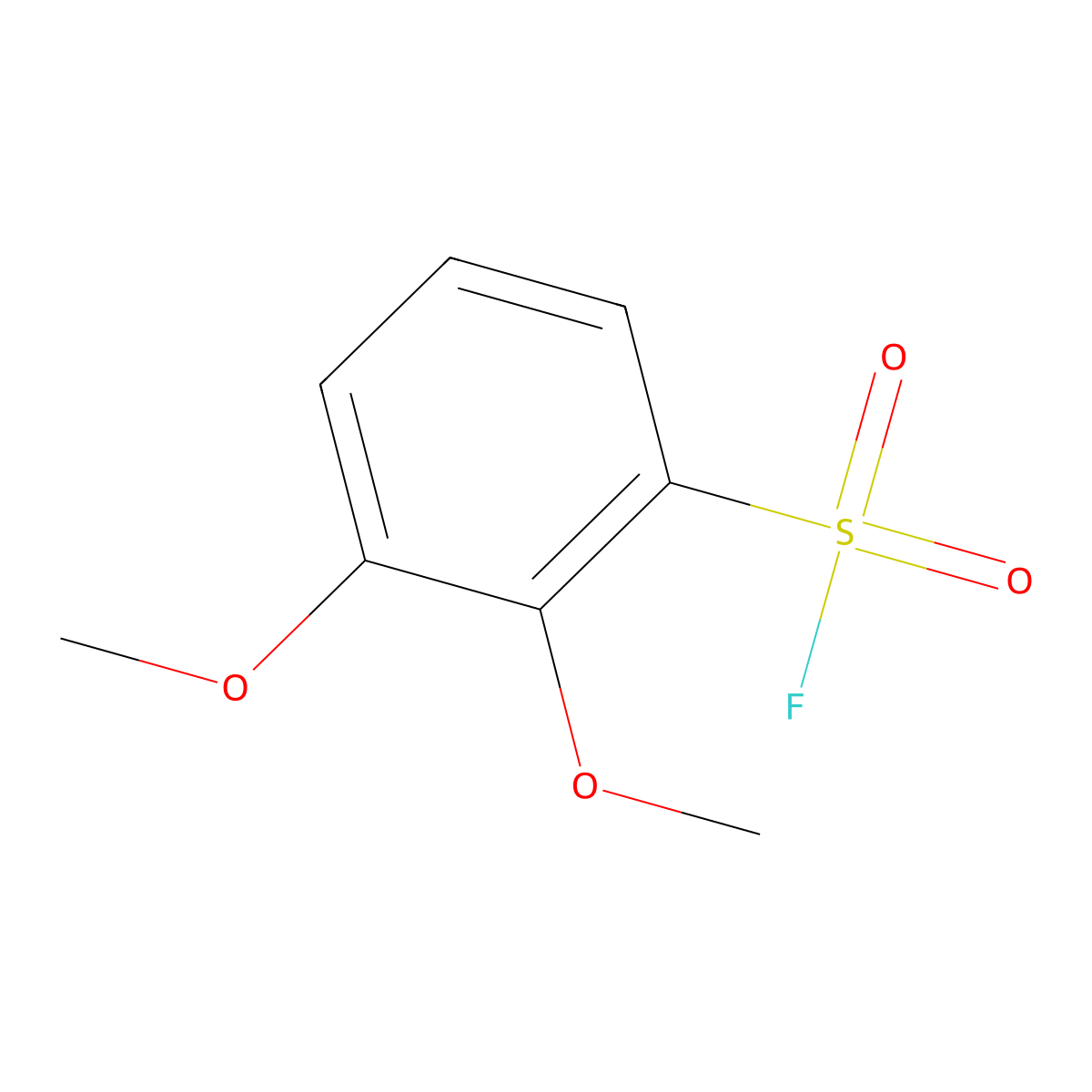 2,3-Dimethoxybenzene-1-sulfonyl fluoride molecular structure, CAS 2138232-32-1