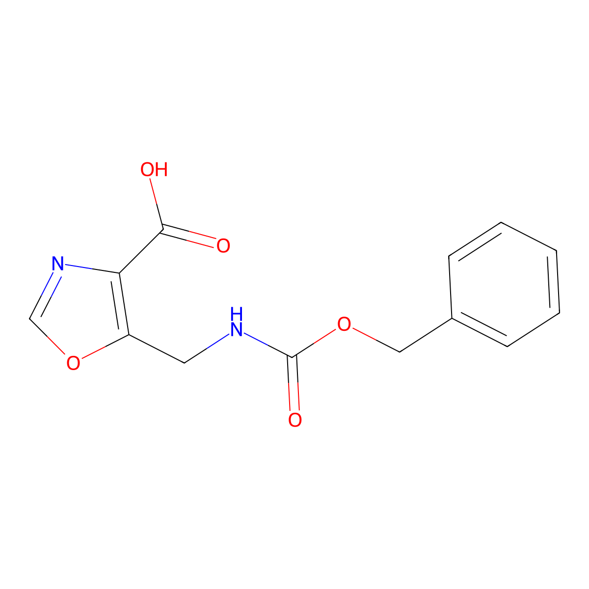 5-({[(Benzyloxy)carbonyl]amino}methyl)-1,3-oxazole-4-carboxylic acid molecular structure, CAS 2138232-92-3