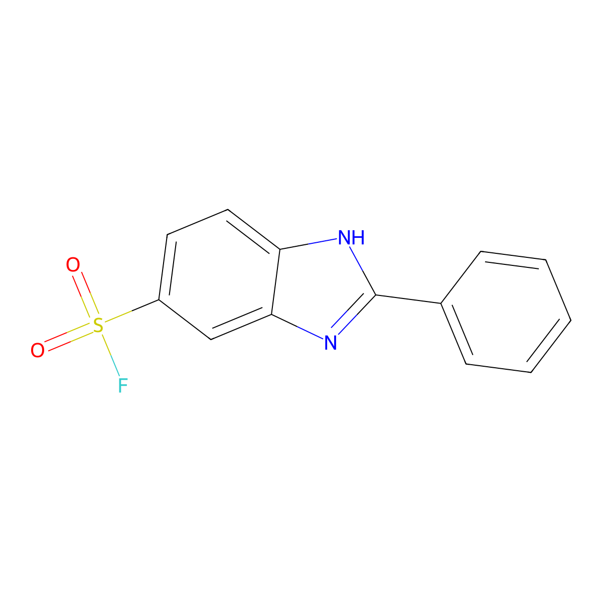 2-phenyl-1H-1,3-benzodiazole-5-sulfonyl fluoride molecular structure, CAS 2138233-76-6