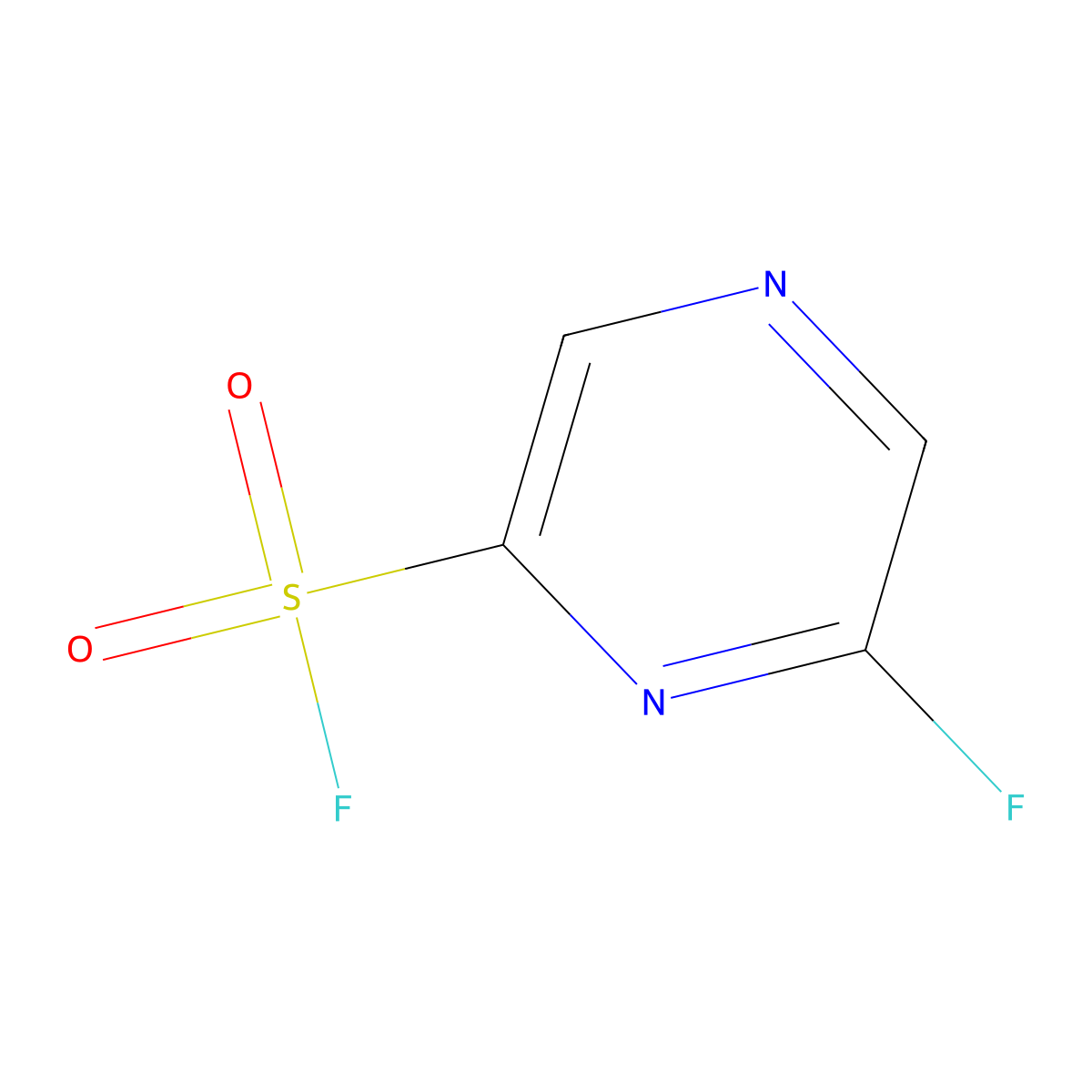 6-Fluoropyrazine-2-sulfonyl fluoride molecular structure, CAS 2138233-90-4