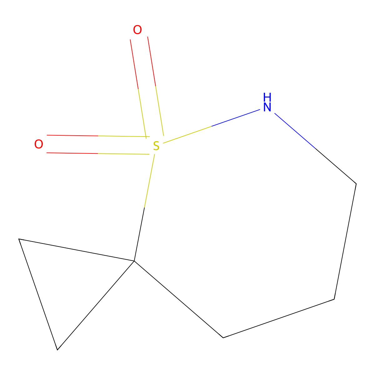 4Lambda6-thia-5-azaspiro(2.5)octane-4,4-dione molecular structure, CAS 2138234-03-2