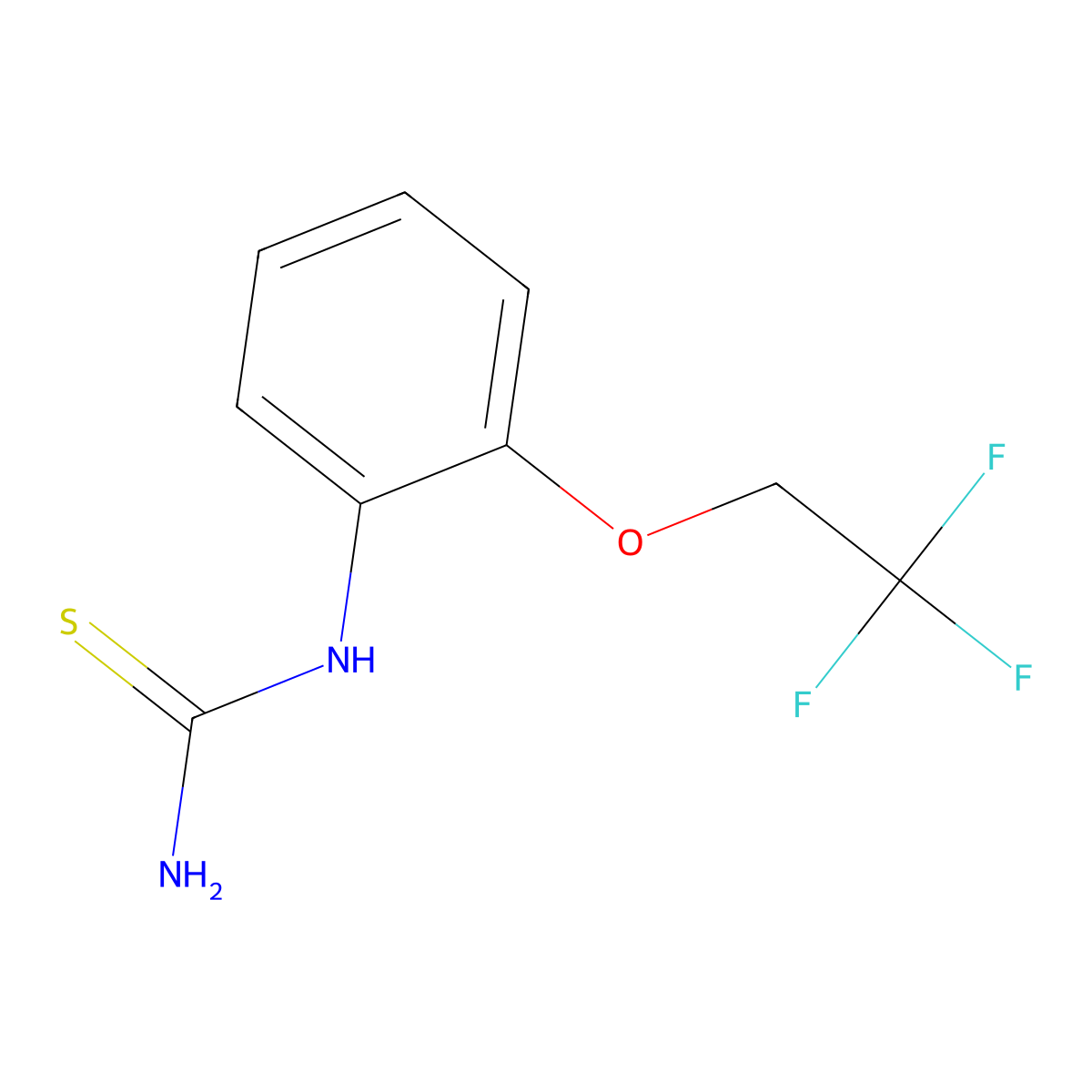 [2-(2,2,2-Trifluoroethoxy)phenyl]thiourea molecular structure, CAS 2138235-93-3