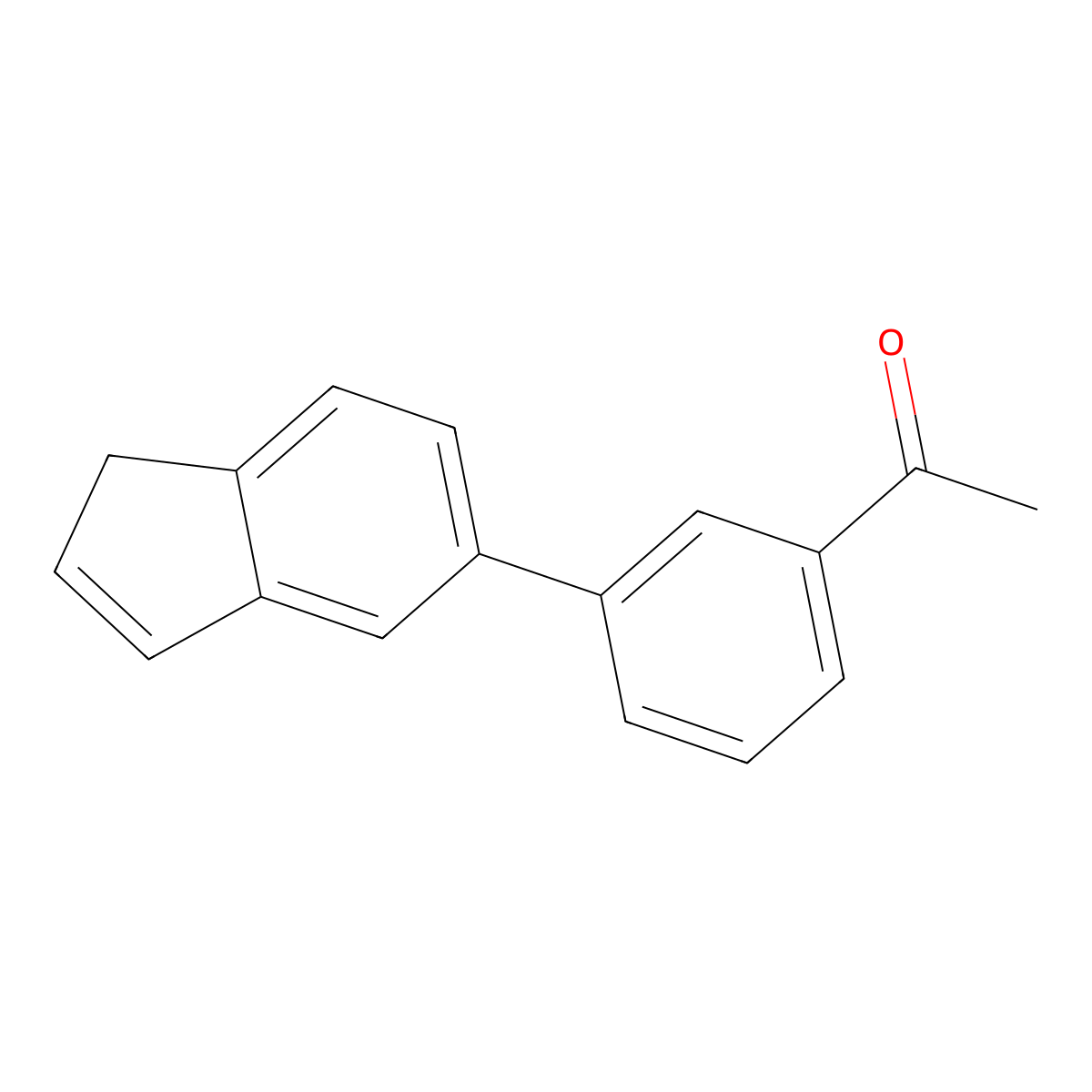 1-[3-(1H-inden-5-yl)phenyl]ethan-1-one molecular structure, CAS 2138236-05-0