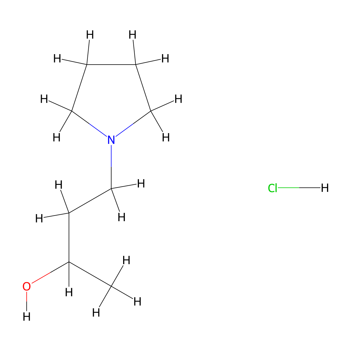 4-(Pyrrolidin-1-yl)butan-2-ol hydrochloride molecular structure, CAS 2138236-29-8