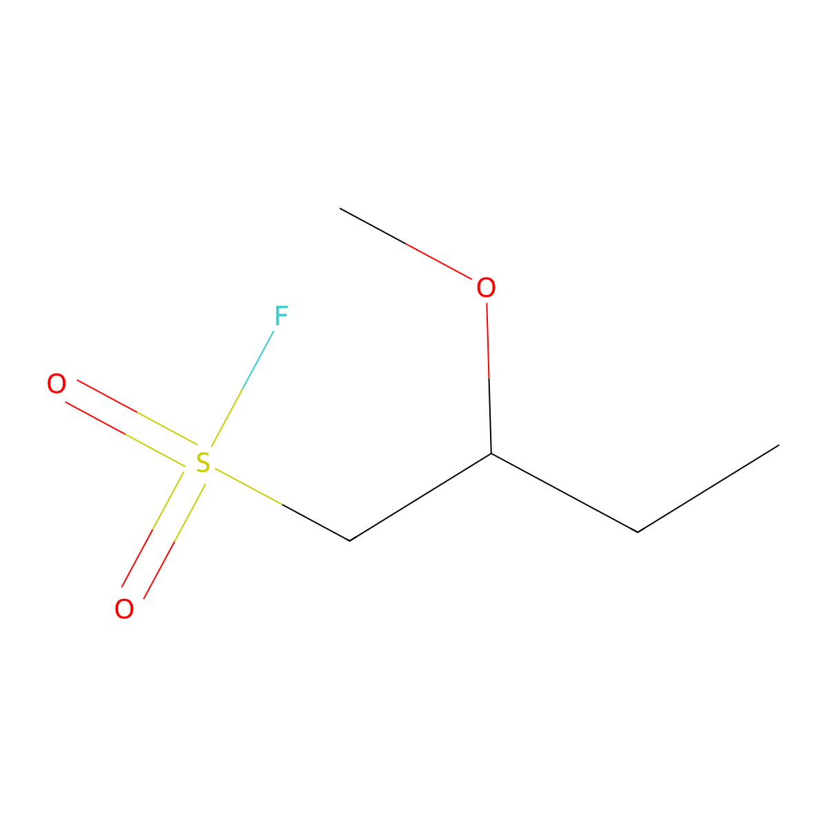 2-Methoxybutane-1-sulfonyl fluoride molecular structure, CAS 2138239-87-7