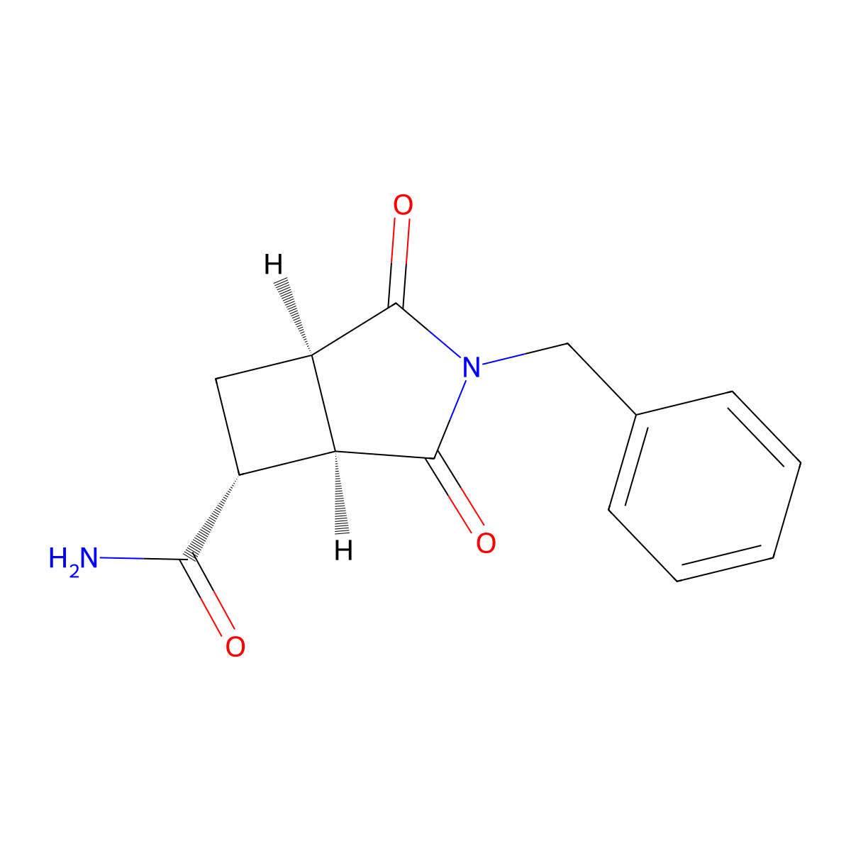 rac-(1R,5S,6R)-3-benzyl-2,4-dioxo-3-azabicyclo[3.2.0]heptane-6-carboxamide molecular structure, CAS 2138241-12-8