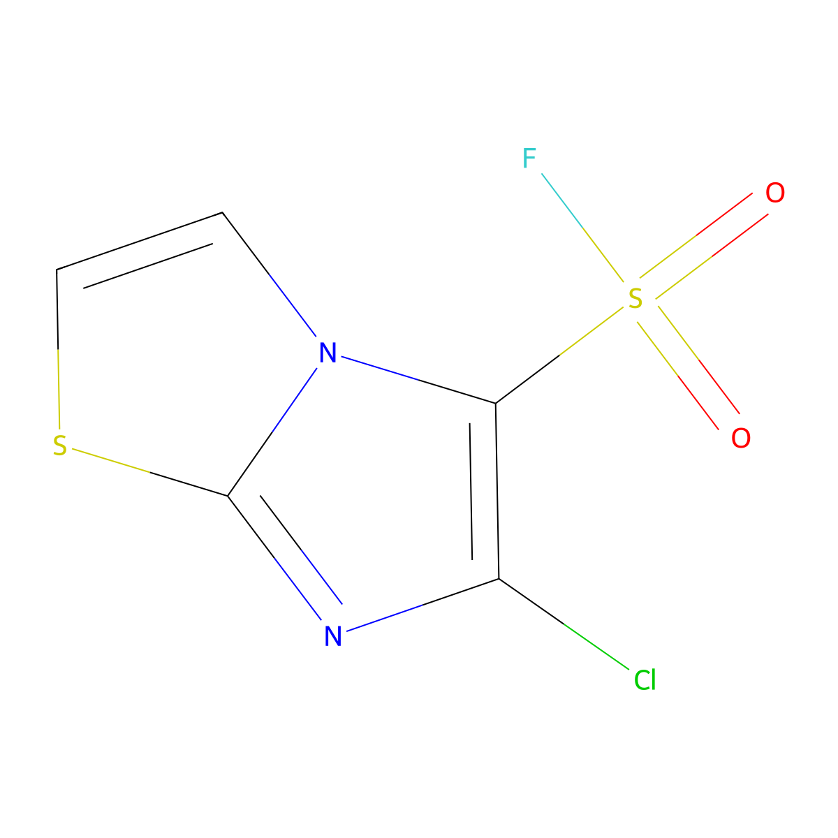 6-Chloroimidazo[2,1-b][1,3]thiazole-5-sulfonyl fluoride molecular structure, CAS 2138241-78-6