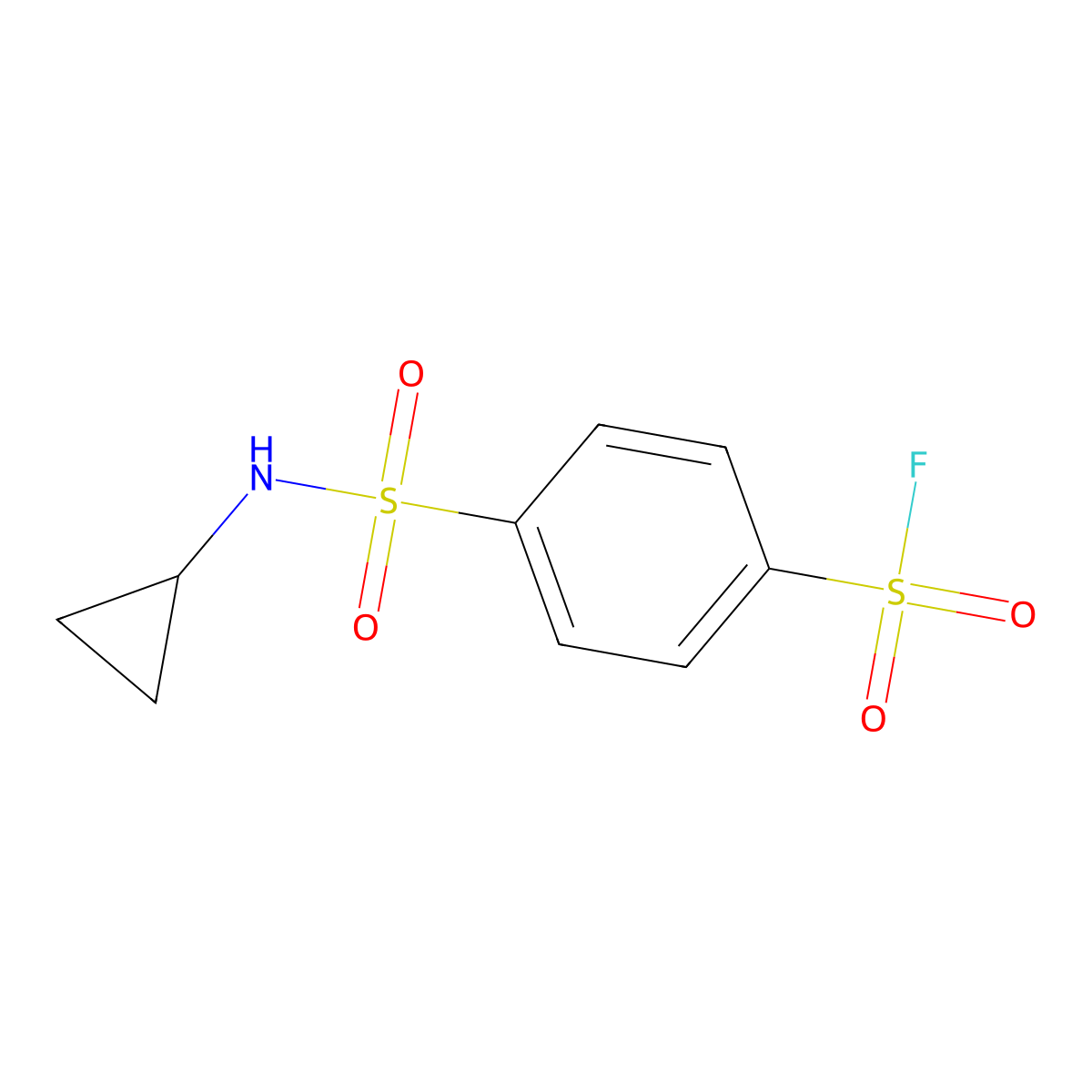 4-(Cyclopropylsulfamoyl)benzene-1-sulfonyl fluoride molecular structure, CAS 2138241-94-6