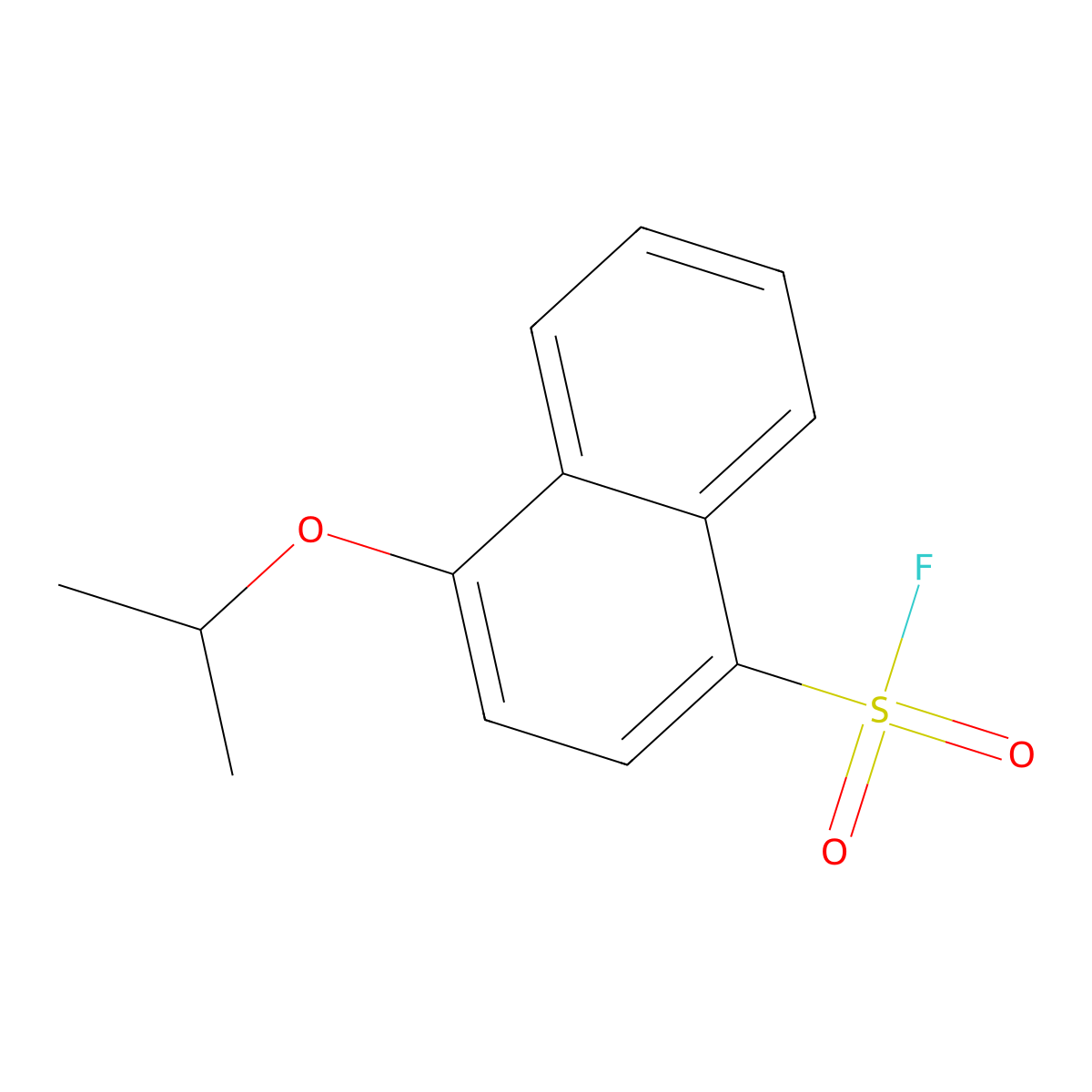 4-(Propan-2-yloxy)naphthalene-1-sulfonyl fluoride molecular structure, CAS 2138241-97-9