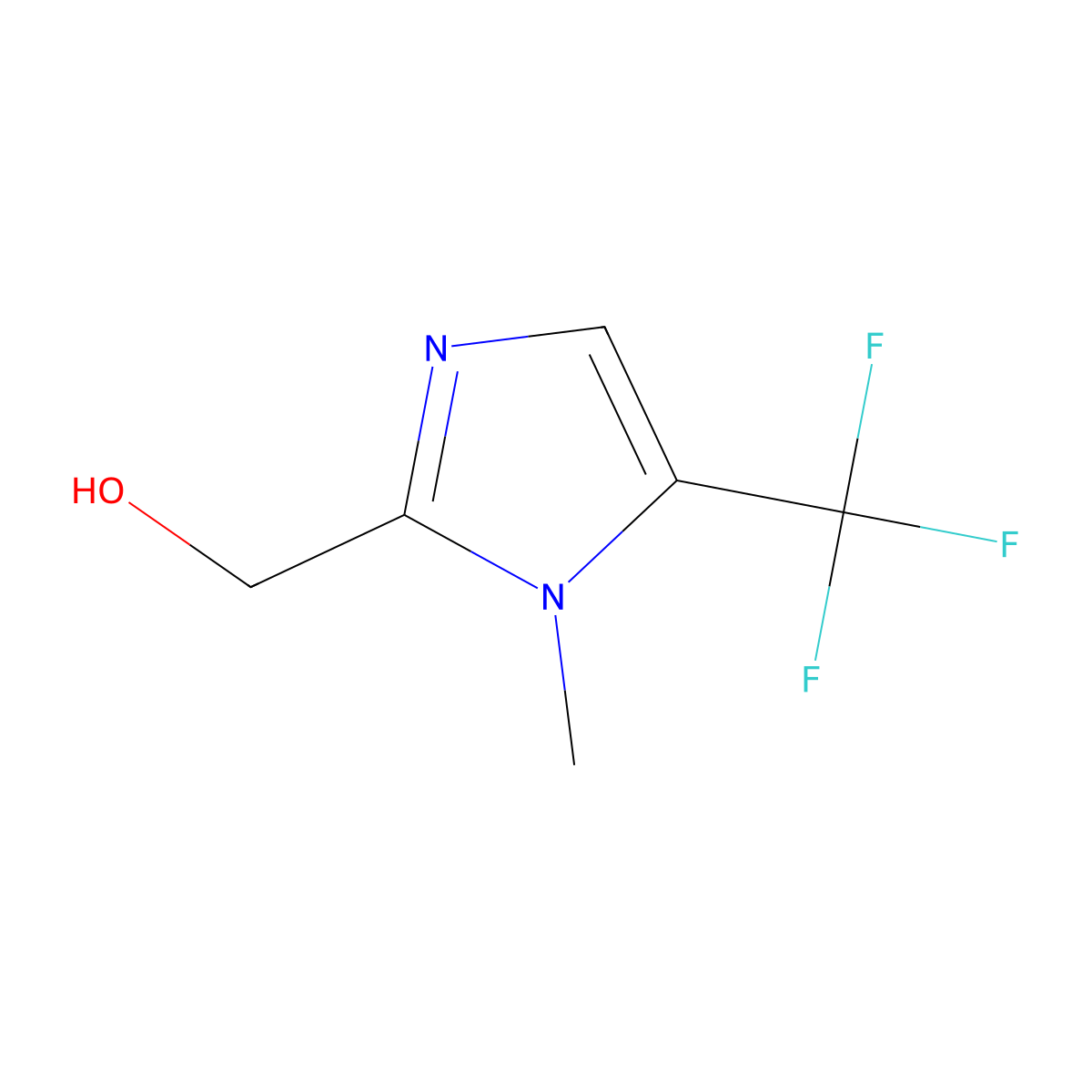 [1-Methyl-5-(trifluoromethyl)-1H-imidazol-2-yl]methanol molecular structure, CAS 2138245-32-4