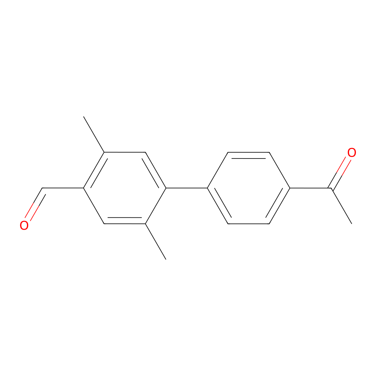 4-(4-Acetylphenyl)-2,5-dimethylbenzaldehyde molecular structure, CAS 2138245-40-4