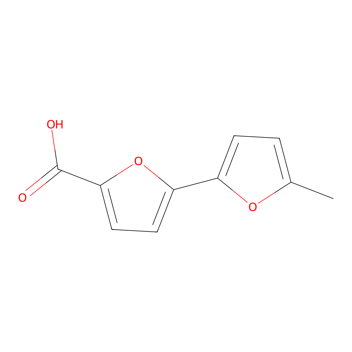 5-(5-Methylfuran-2-yl)furan-2-carboxylic acid molecular structure, CAS 2138245-64-2
