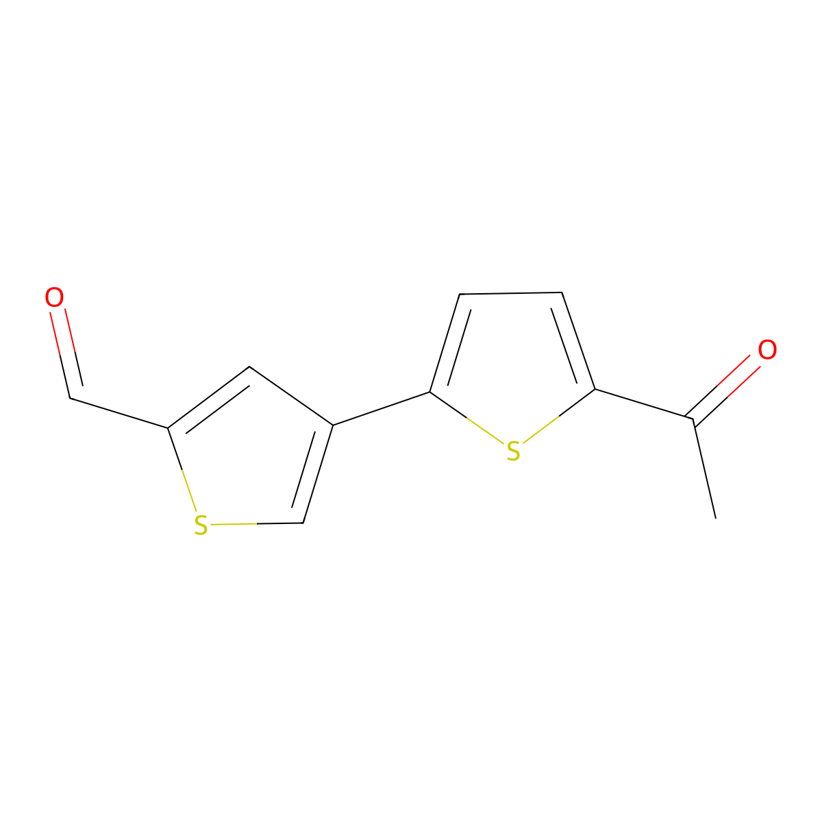 4-(5-Acetylthiophen-2-yl)thiophene-2-carbaldehyde molecular structure, CAS 2138245-69-7