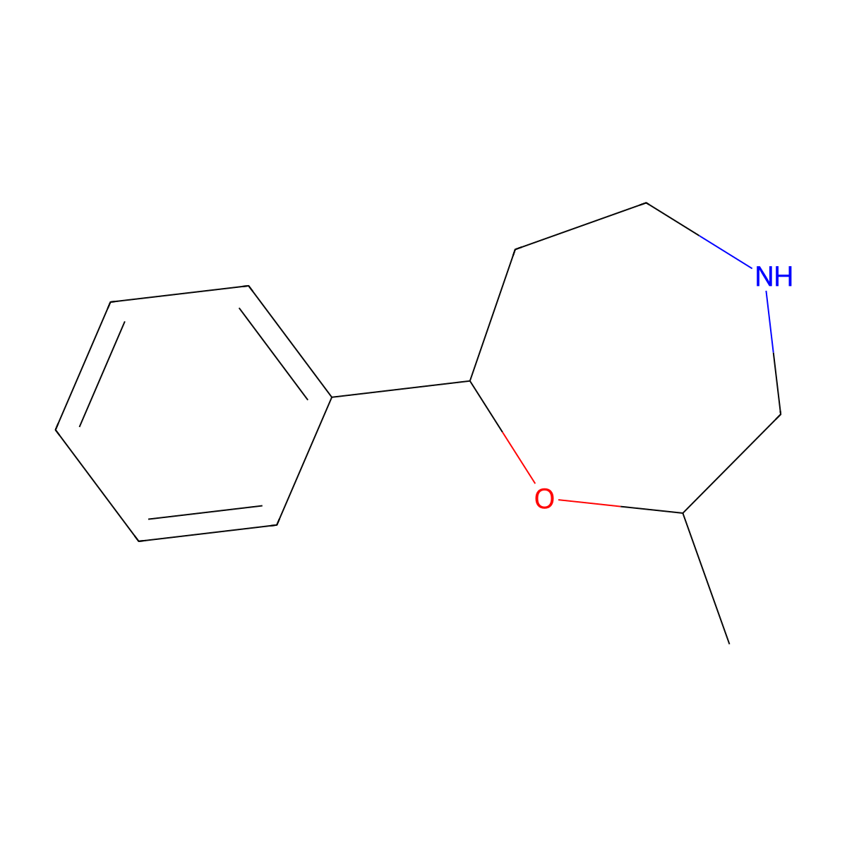 2-Methyl-7-phenyl-1,4-oxazepane molecular structure, CAS 2138245-80-2