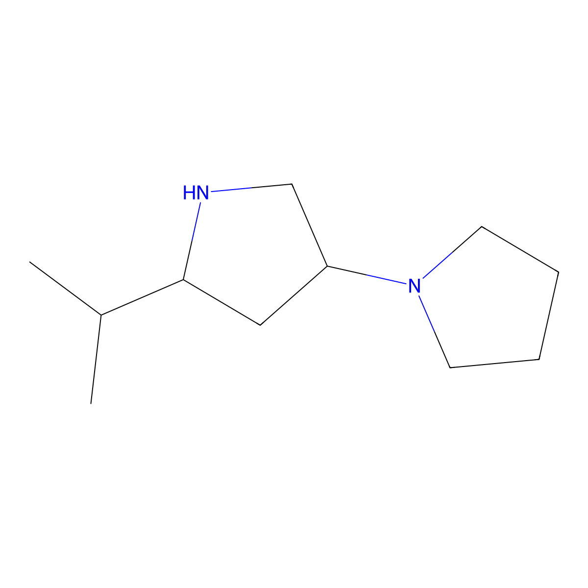 5'-(Propan-2-yl)-1,3'-bipyrrolidine molecular structure, CAS 2138245-90-4