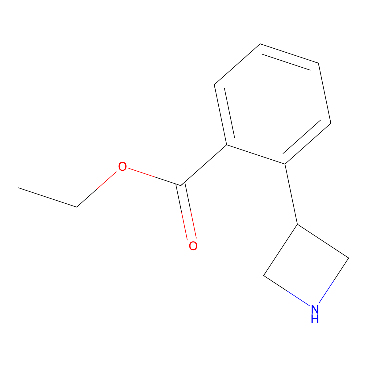 Ethyl 2-(azetidin-3-yl)benzoate molecular structure, CAS 2138246-64-5