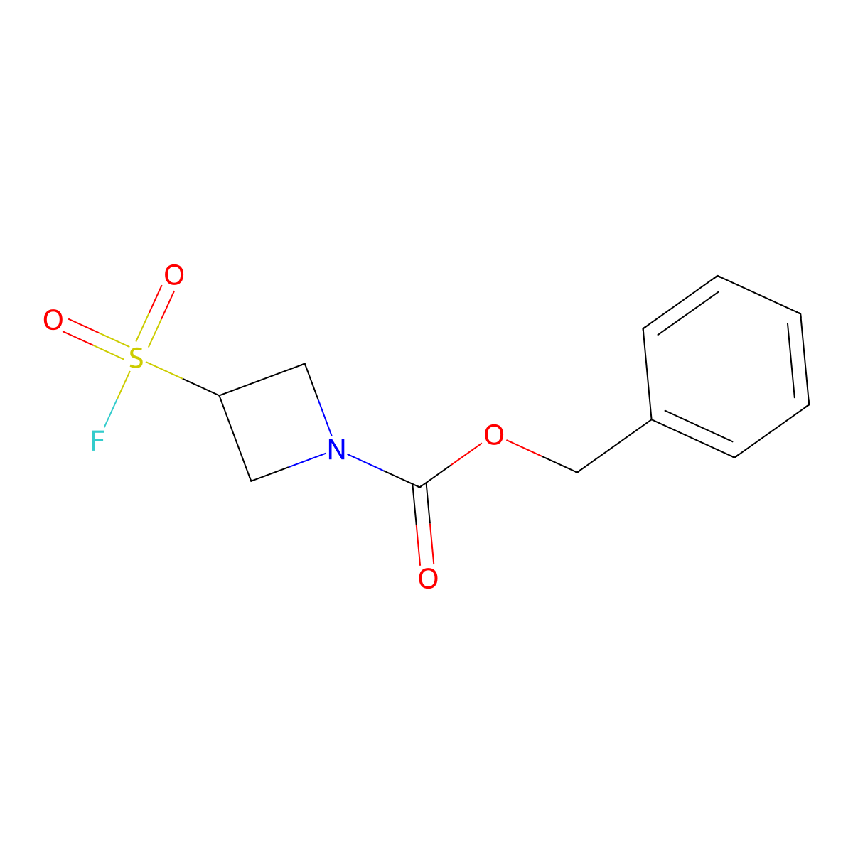 Benzyl 3-(fluorosulfonyl)azetidine-1-carboxylate molecular structure, CAS 2138248-51-6