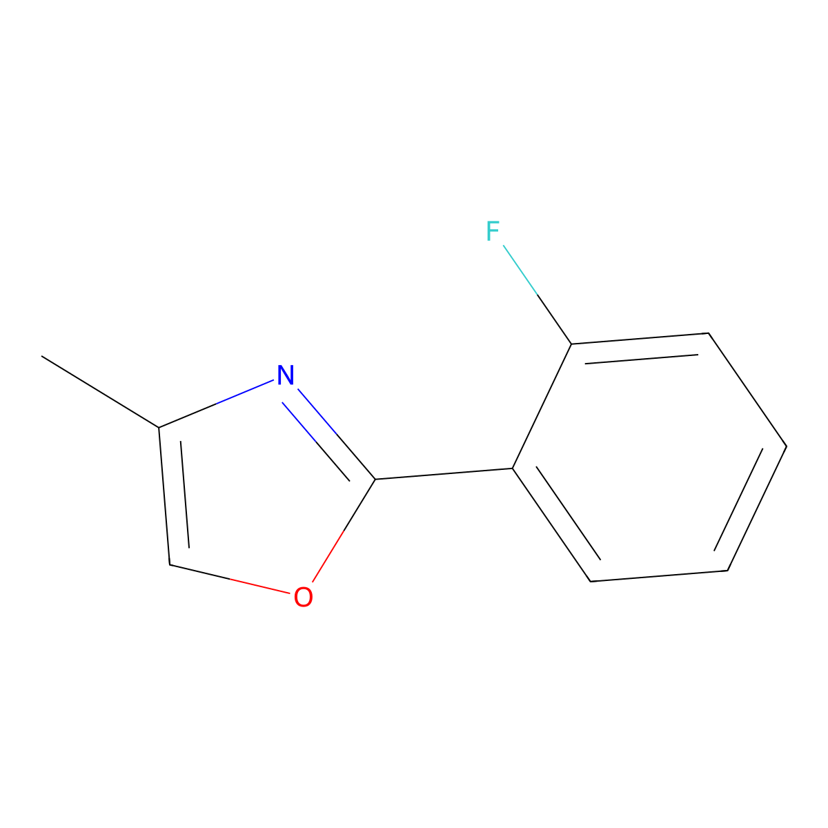 2-(2-Fluorophenyl)-4-methyl-1,3-oxazole molecular structure, CAS 2138248-91-4