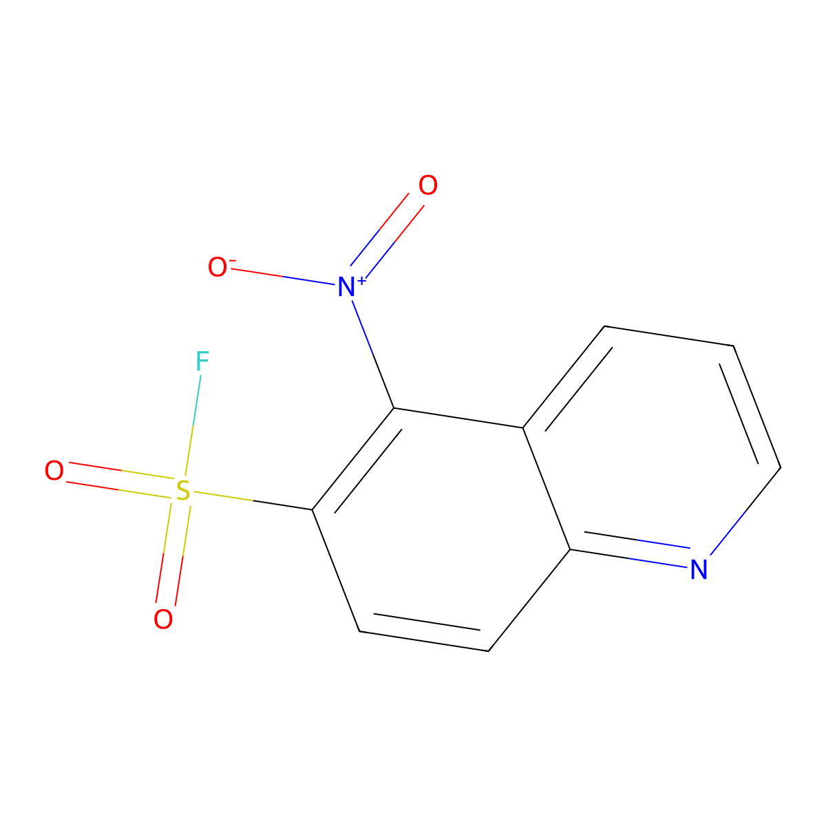 5-Nitroquinoline-6-sulfonyl fluoride molecular structure, CAS 2138251-64-4