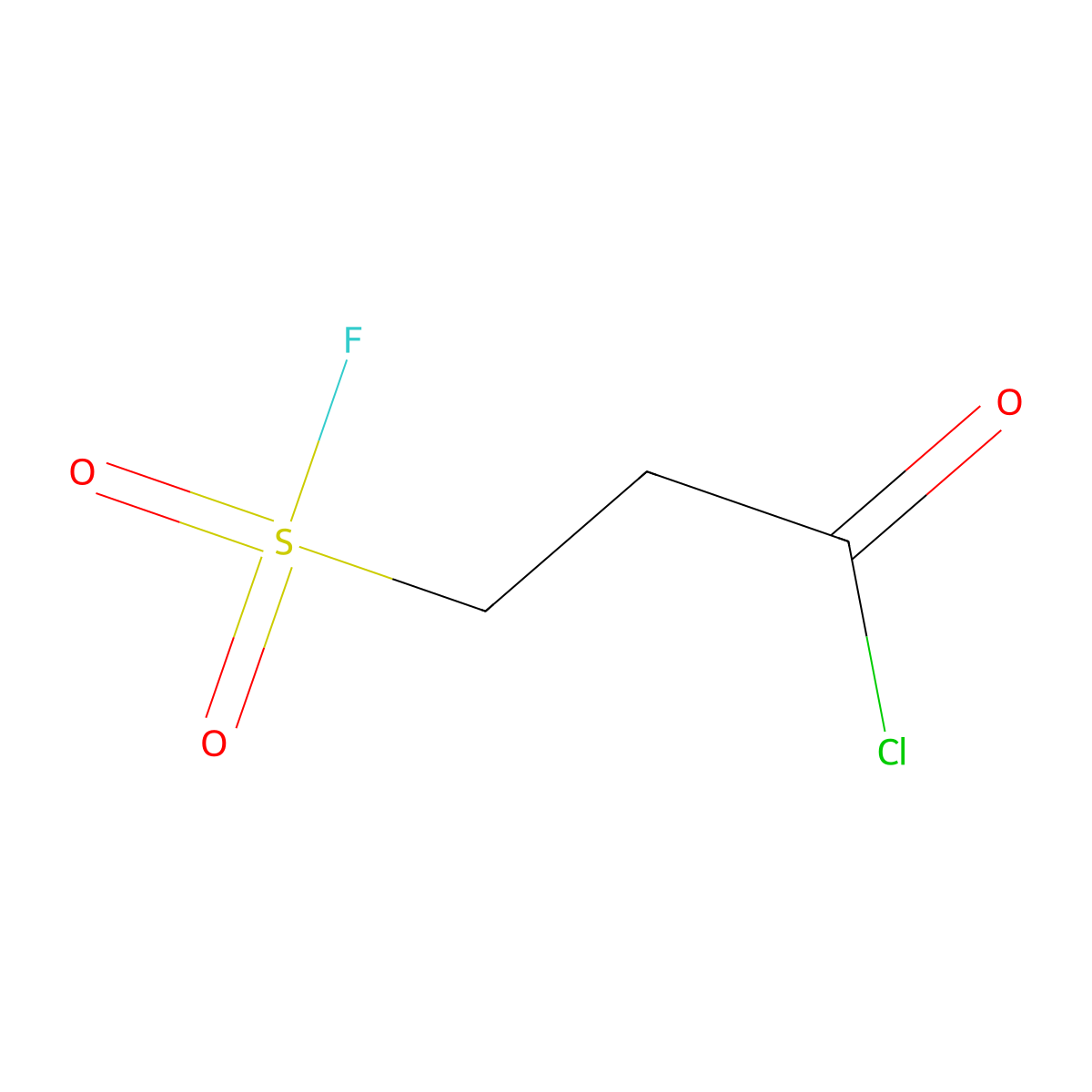 3-(Fluorosulfonyl)propanoyl chloride molecular structure, CAS 2138252-72-7