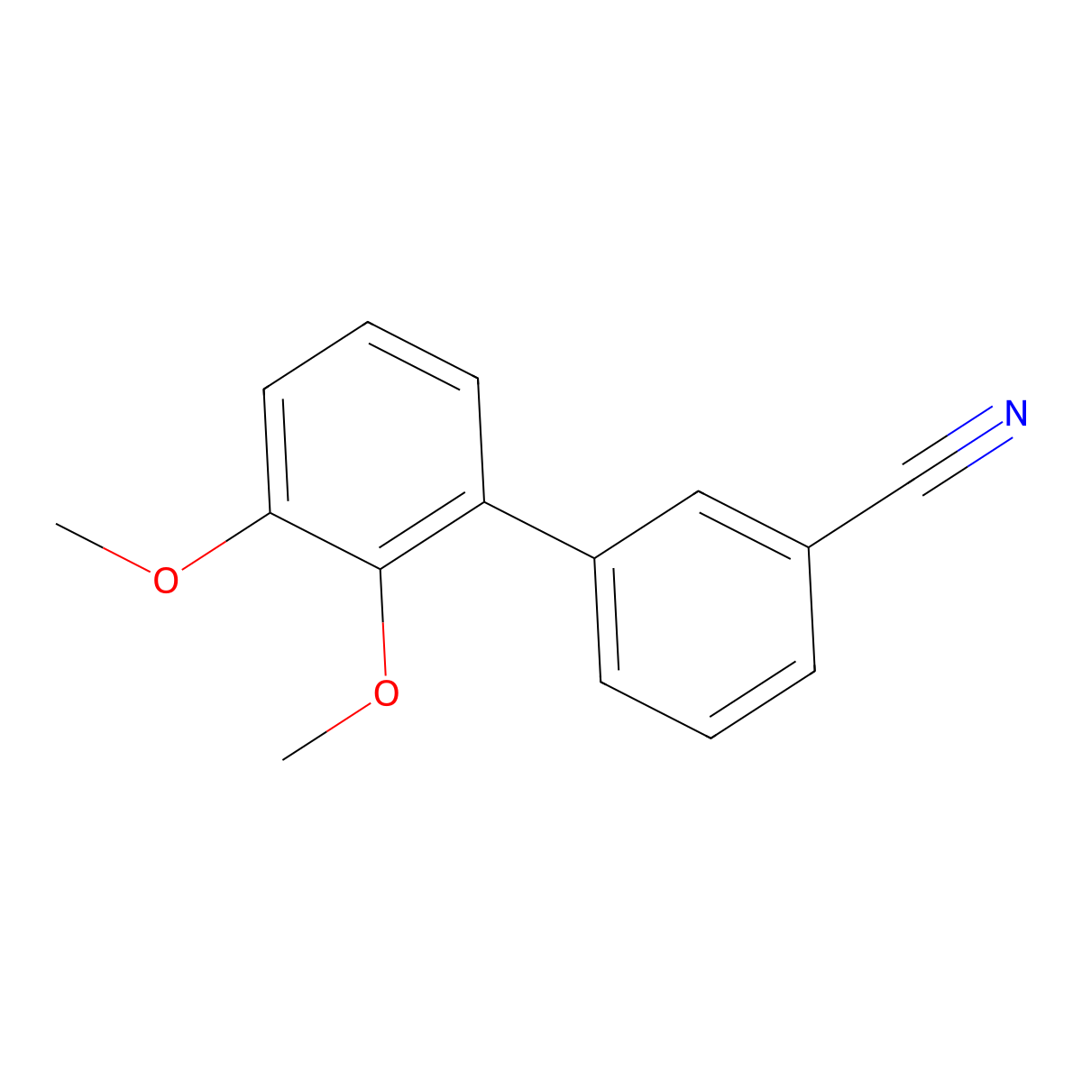 3-(2,3-Dimethoxyphenyl)benzonitrile molecular structure, CAS 2138253-36-6