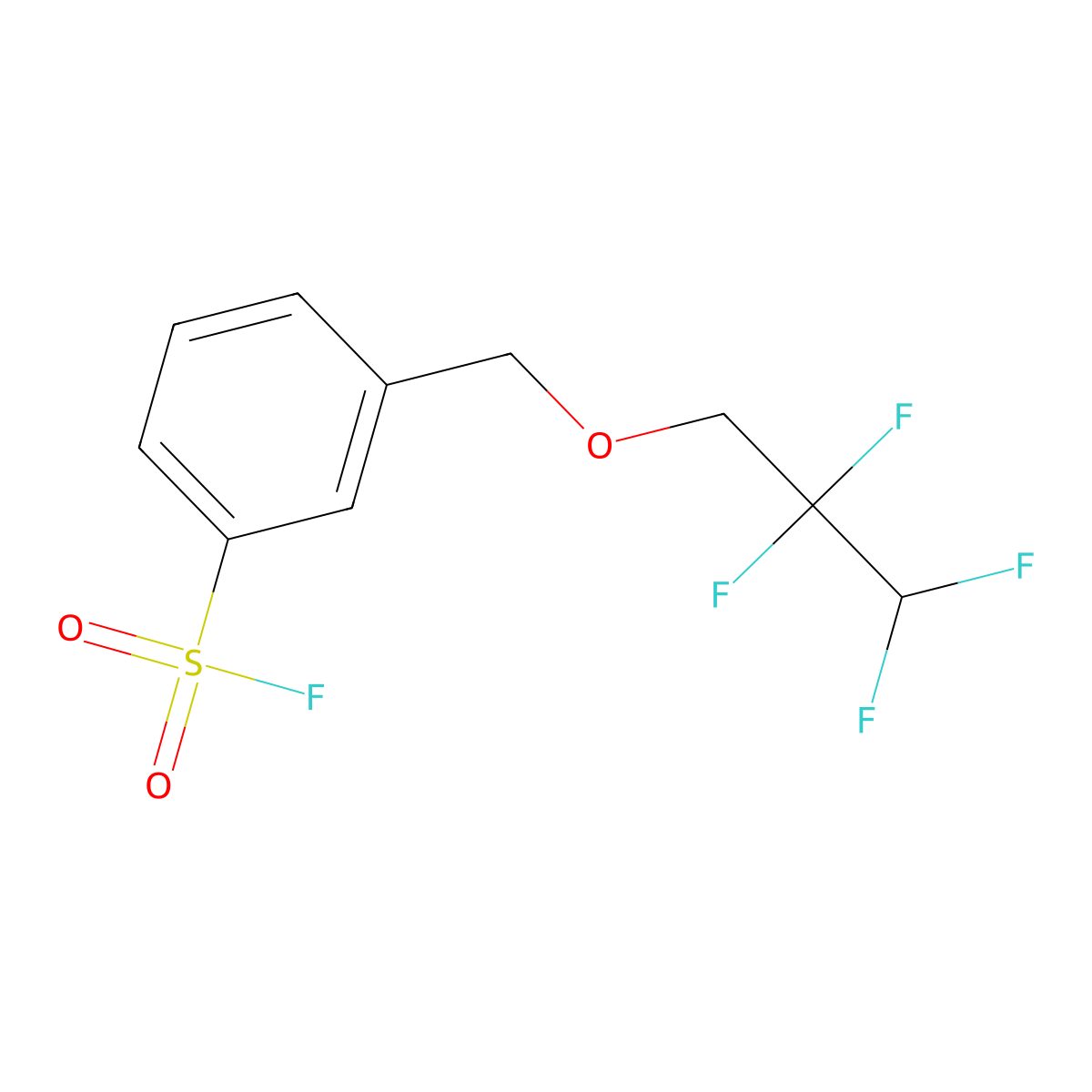 3-[(2,2,3,3-Tetrafluoropropoxy)methyl]benzene-1-sulfonyl fluoride molecular structure, CAS 2138254-95-0