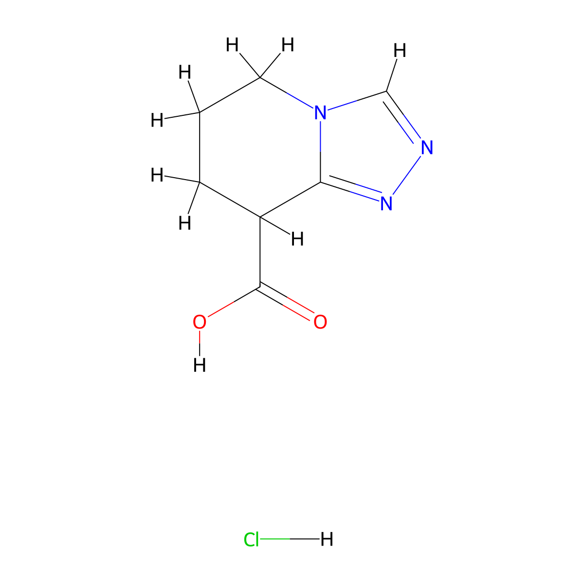 5,6,7,8-Tetrahydro-[1,2,4]triazolo[4,3-a]pyridine-8-carboxylic acid hydrochloride molecular structure, CAS 2138256-11-6