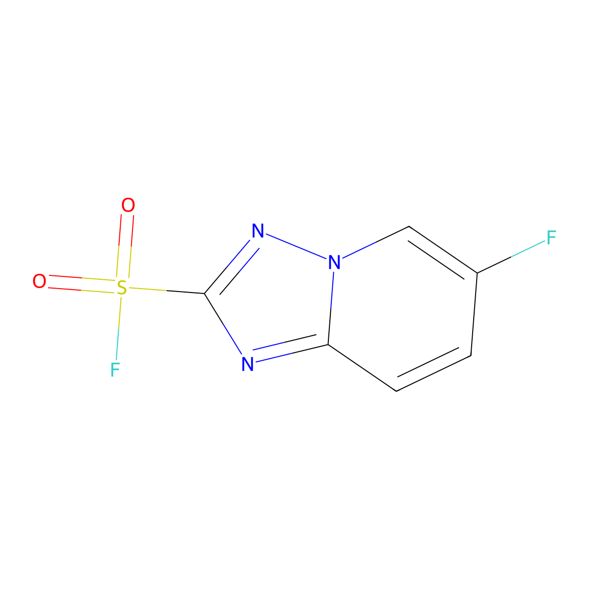 6-Fluoro-[1,2,4]triazolo[1,5-a]pyridine-2-sulfonyl fluoride molecular structure, CAS 2138256-49-0