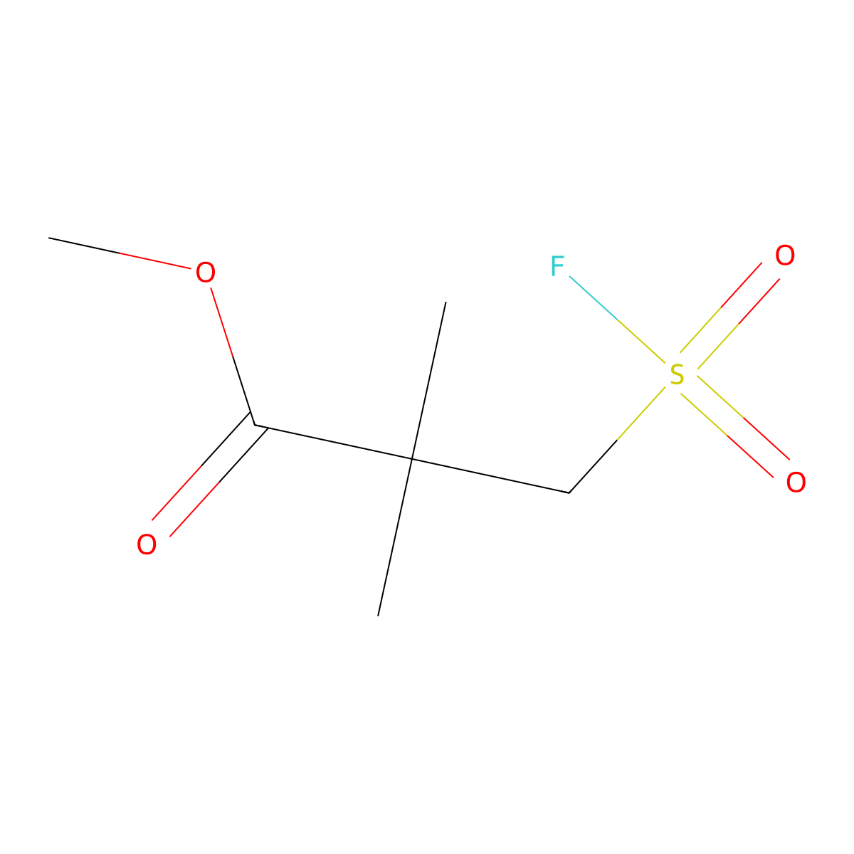 Methyl 2,2-dimethyl-3-sulfopropanoate molecular structure, CAS 2138257-34-6