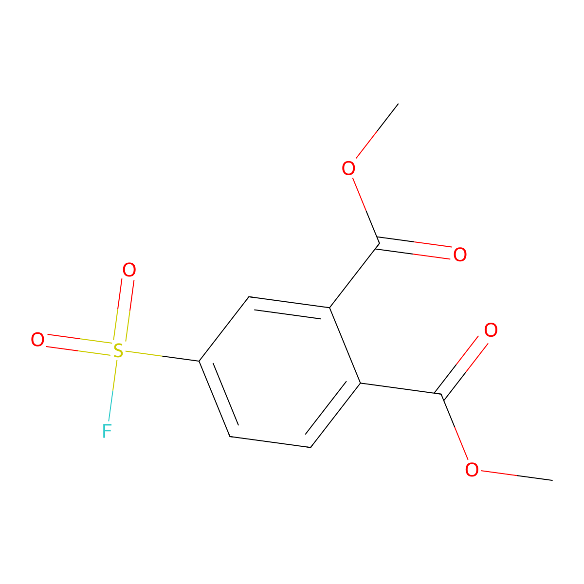 1,2-Dimethyl 4-(fluorosulfonyl)benzene-1,2-dicarboxylate molecular structure, CAS 2138257-41-5