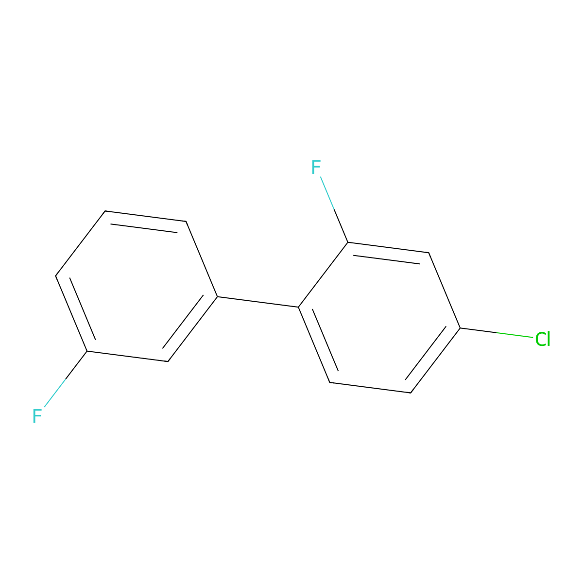 4-Chloro-2-fluoro-1-(3-fluorophenyl)benzene molecular structure, CAS 2138258-19-0