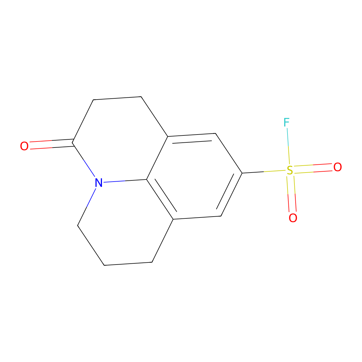2-Oxo-1-azatricyclo[7.3.1.0,5,13]trideca-5,7,9(13)-triene-7-sulfonyl fluoride molecular structure, CAS 2138259-22-8