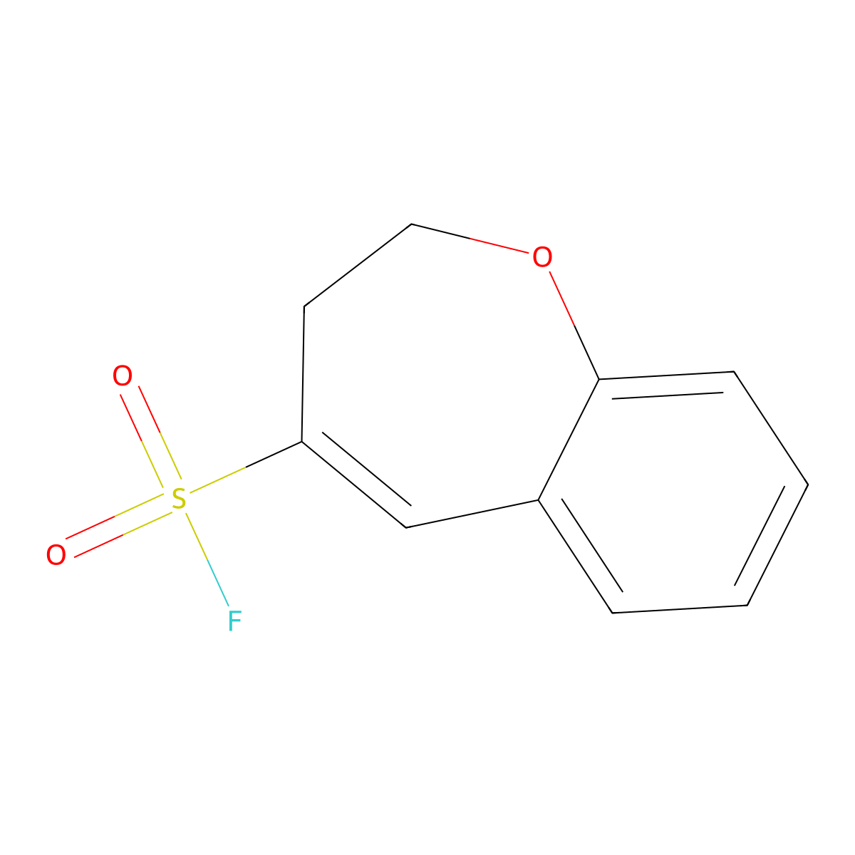 2,3-Dihydro-1-benzoxepine-4-sulfonyl fluoride molecular structure, CAS 2138261-94-4