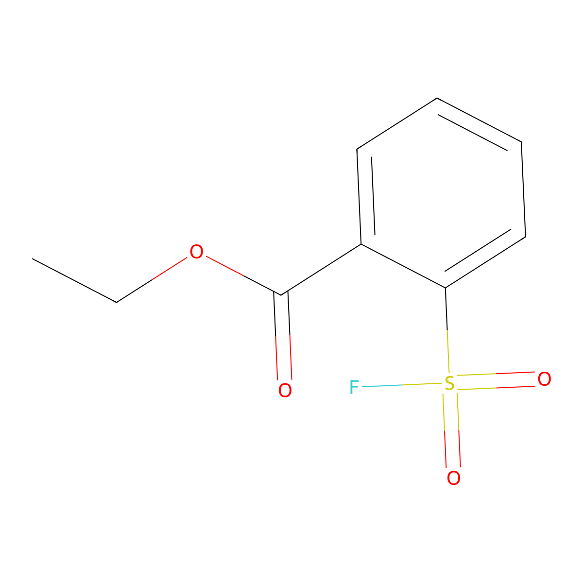 Ethyl 2-(fluorosulfonyl)benzoate molecular structure, CAS 2138262-39-0
