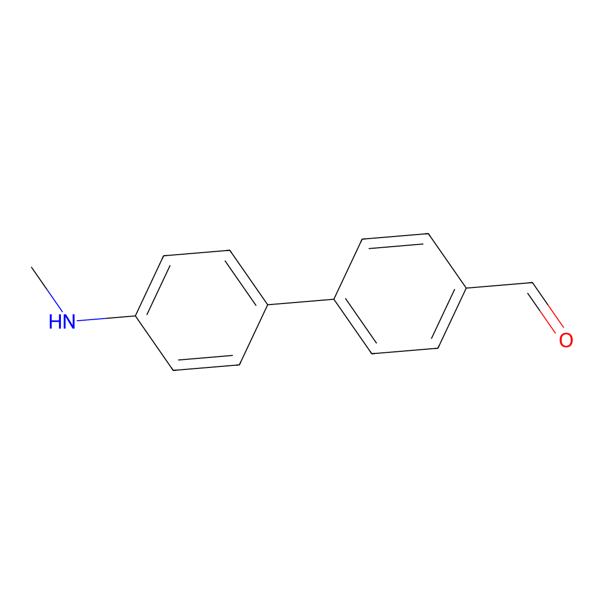 4-[4-(Methylamino)phenyl]benzaldehyde molecular structure, CAS 2138262-98-1