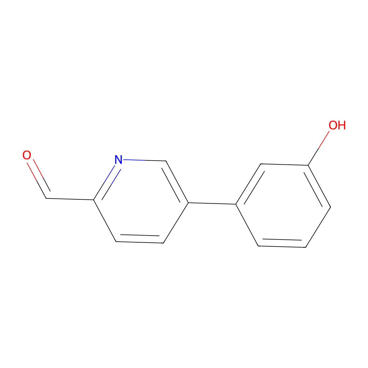 5-(3-Hydroxyphenyl)pyridine-2-carbaldehyde molecular structure, CAS 2138264-02-3