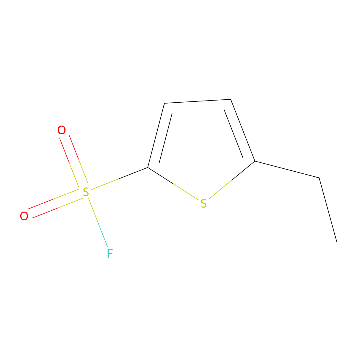 5-Ethylthiophene-2-sulfonyl fluoride molecular structure, CAS 2138264-26-1