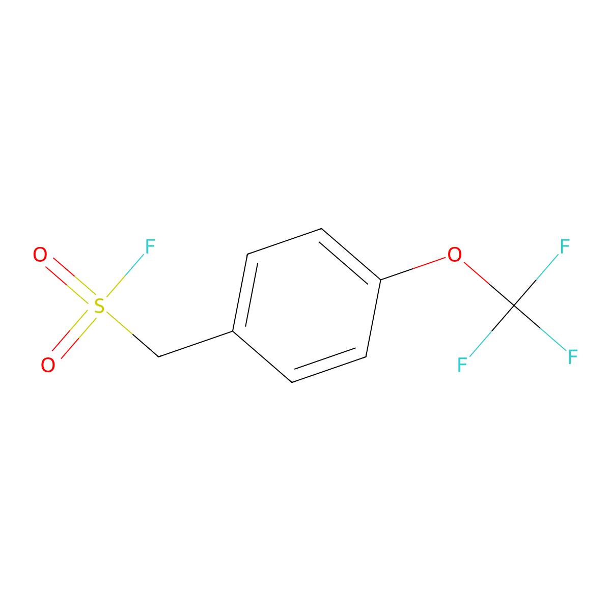 [4-(Trifluoromethoxy)phenyl]methanesulfonyl fluoride molecular structure, CAS 2138264-39-6