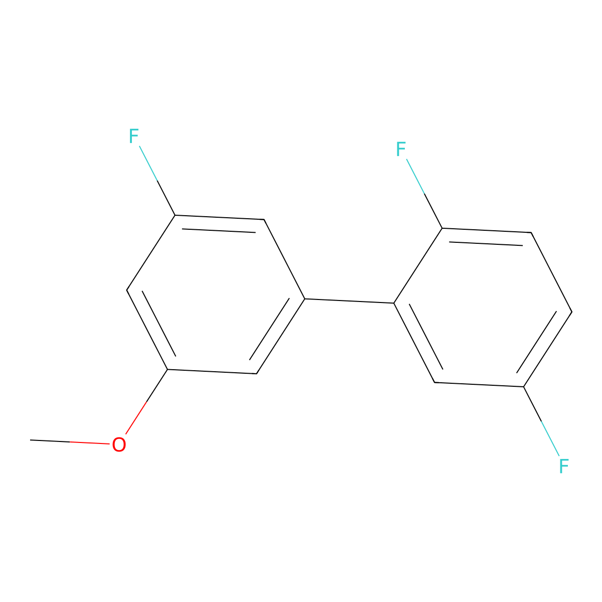 1-(2,5-Difluorophenyl)-3-fluoro-5-methoxybenzene molecular structure, CAS 2138265-70-8
