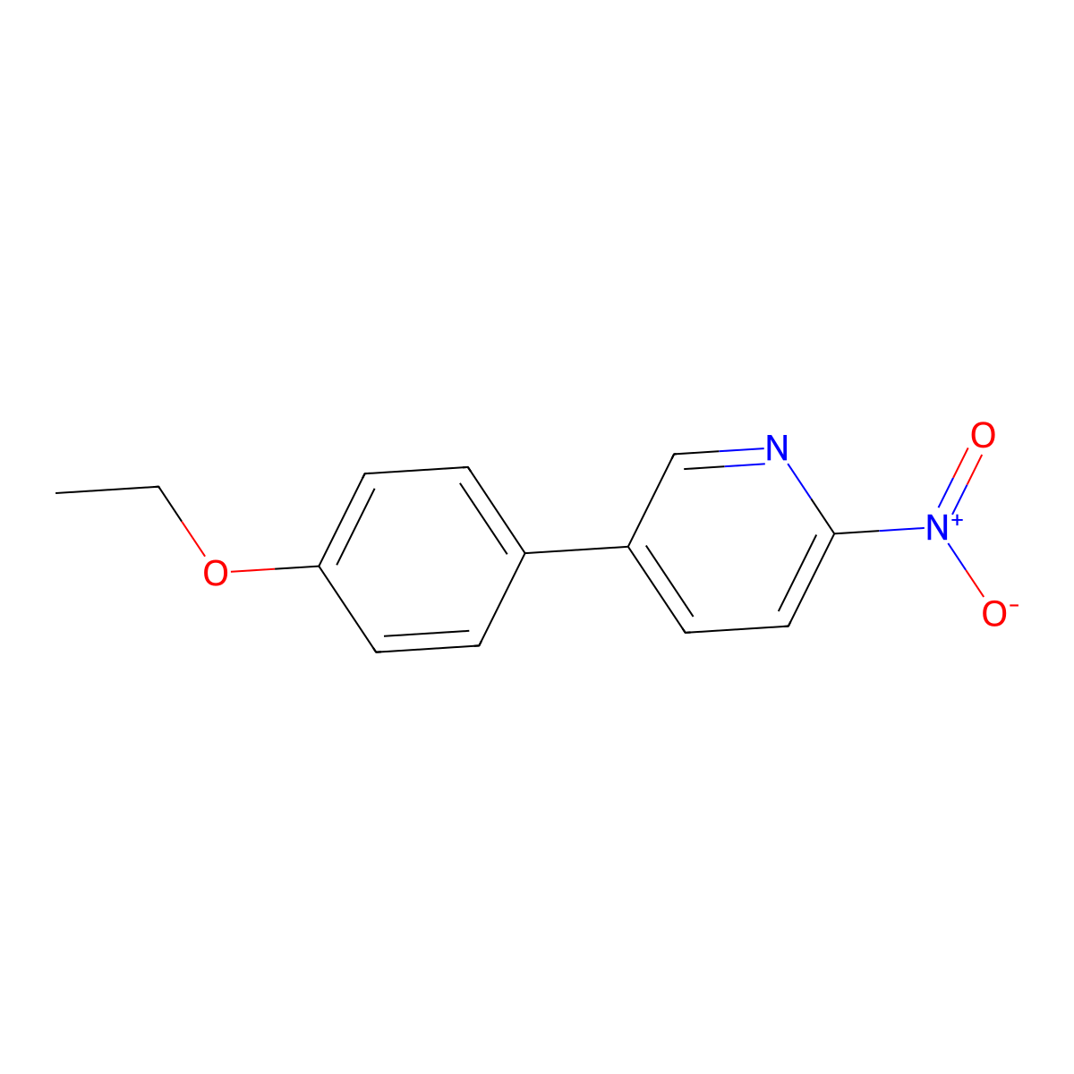 5-(4-Ethoxyphenyl)-2-nitropyridine molecular structure, CAS 2138266-96-1