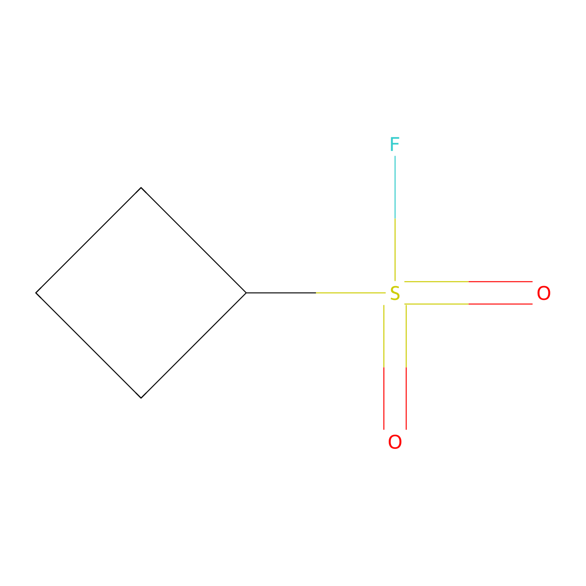 Cyclobutanesulfonyl fluoride molecular structure, CAS 2138267-17-9