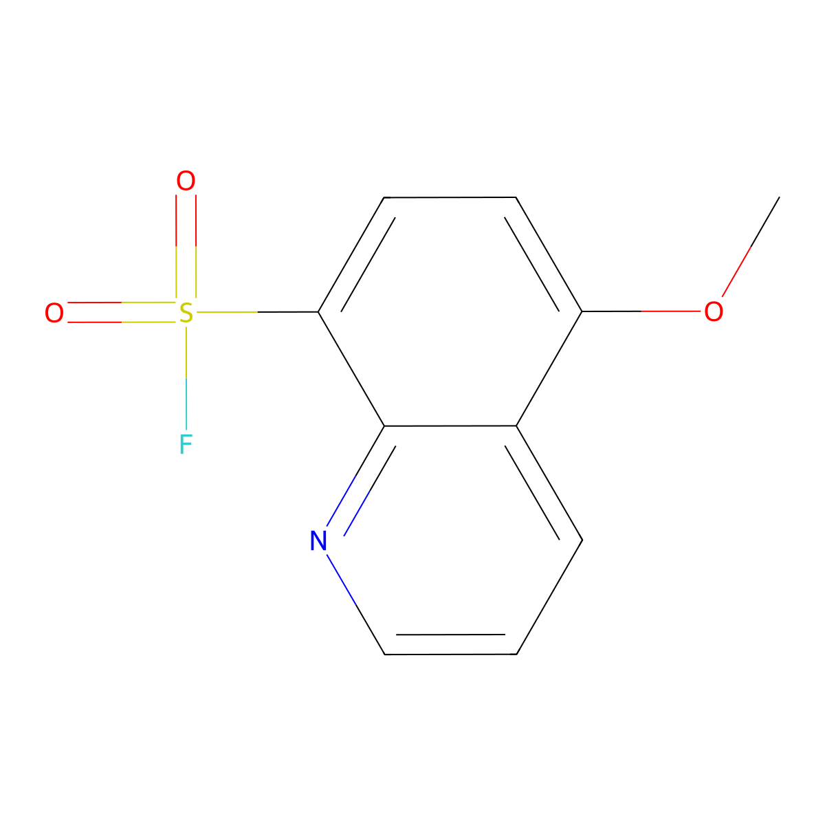 5-Methoxyquinoline-8-sulfonyl fluoride molecular structure, CAS 2138267-73-7