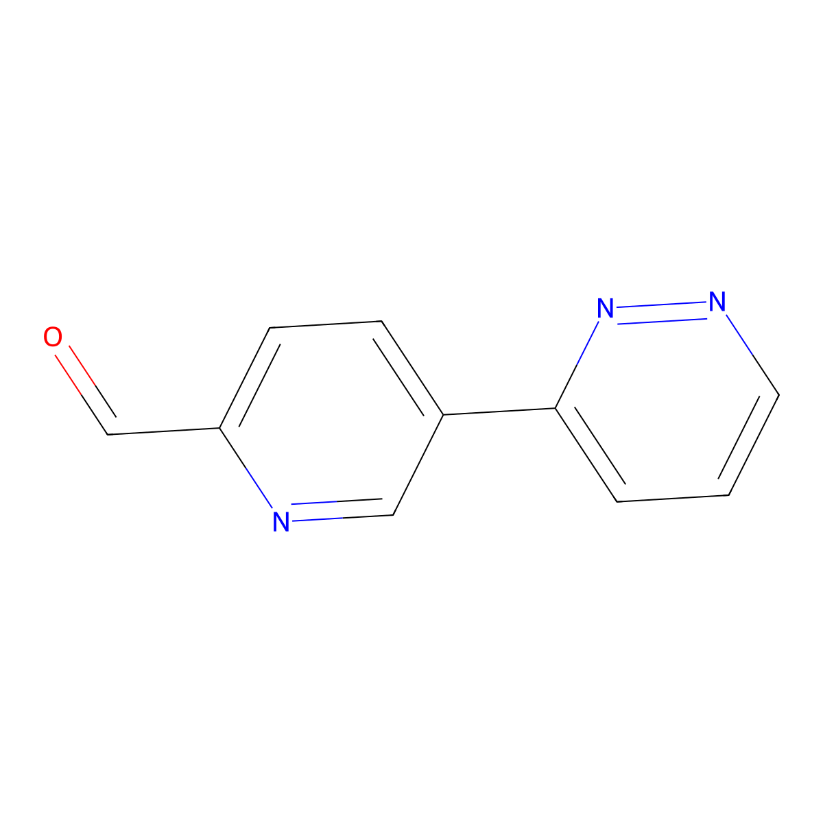 5-(Pyridazin-3-yl)pyridine-2-carbaldehyde molecular structure, CAS 2138268-27-4