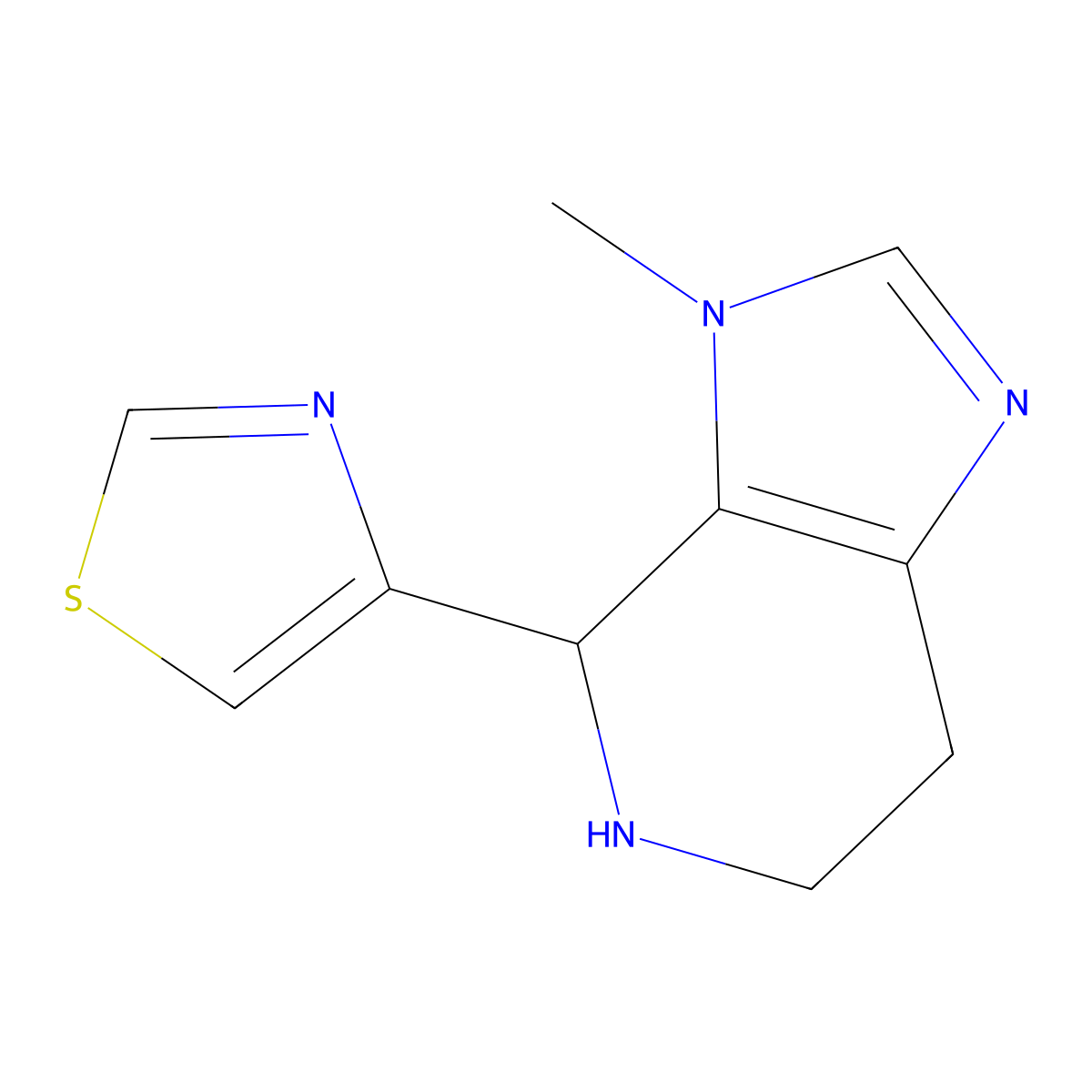 4-{3-methyl-3H,4H,5H,6H,7H-imidazo[4,5-c]pyridin-4-yl}-1,3-thiazole molecular structure, CAS 2138269-48-2
