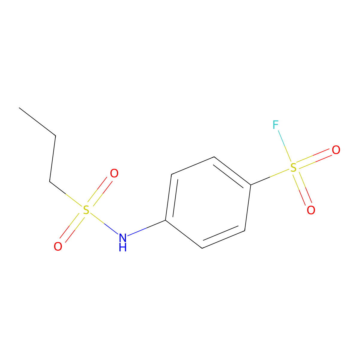 4-(Propane-1-sulfonamido)benzene-1-sulfonyl fluoride molecular structure, CAS 2138269-86-8