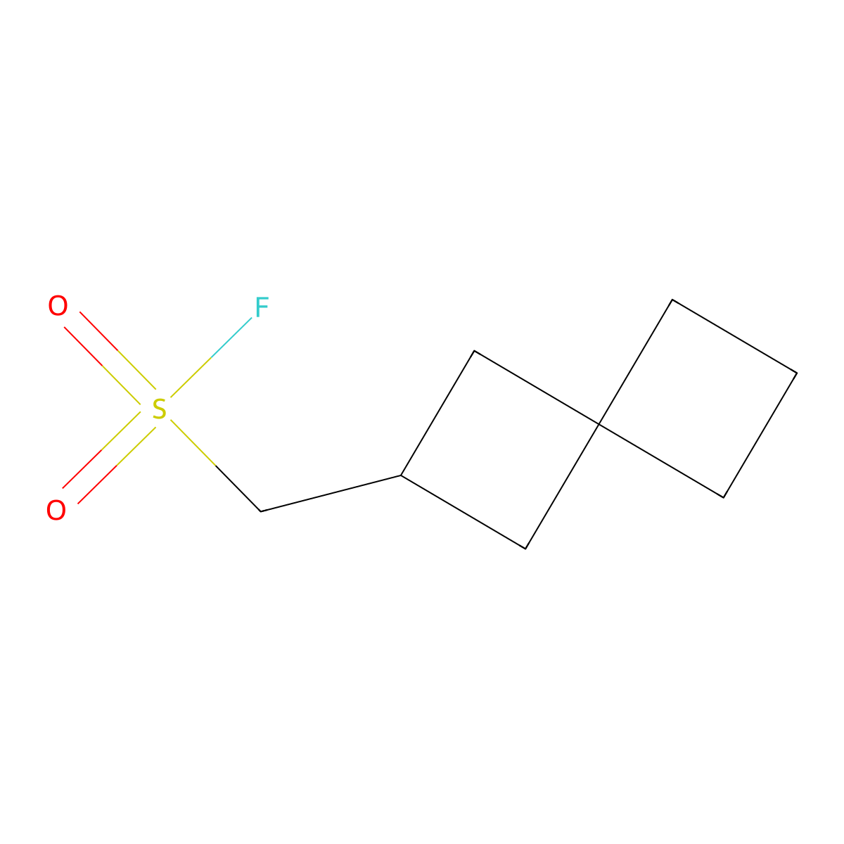 {Spiro[3.3]heptan-2-yl}methanesulfonyl fluoride molecular structure, CAS 2138270-42-3