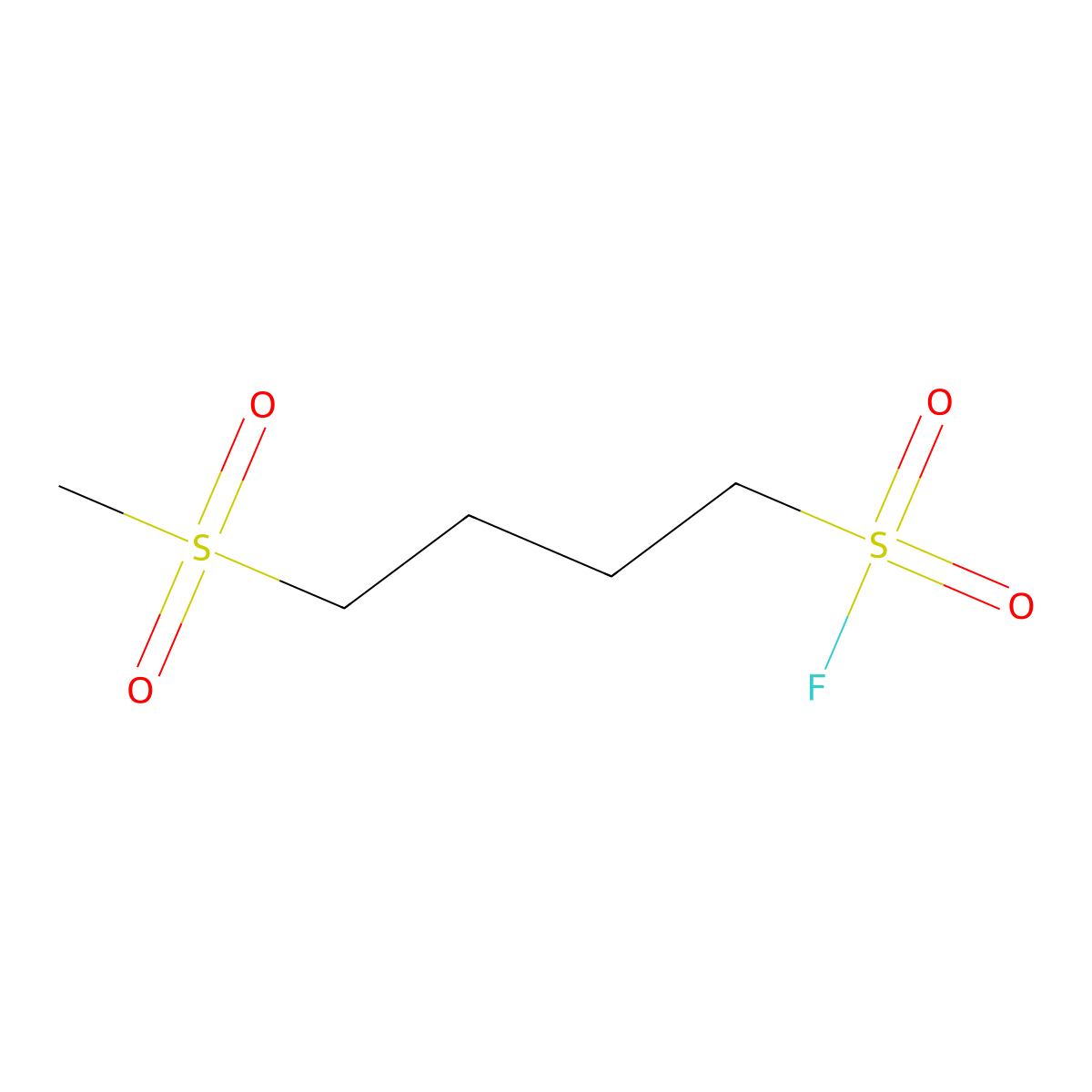 4-Methanesulfonylbutane-1-sulfonyl fluoride molecular structure, CAS 2138270-62-7